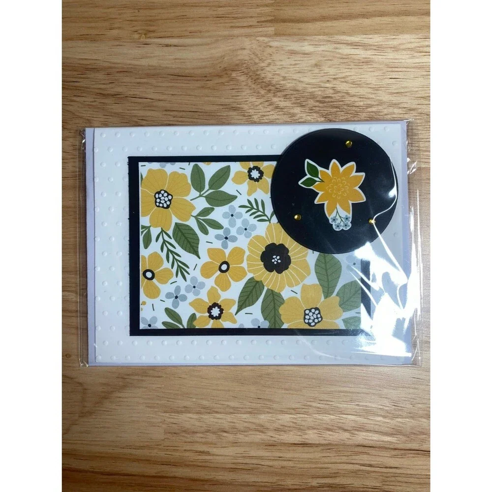 Flowers Greeting Card – Handmade A2 Card – All Occasion Blank Card